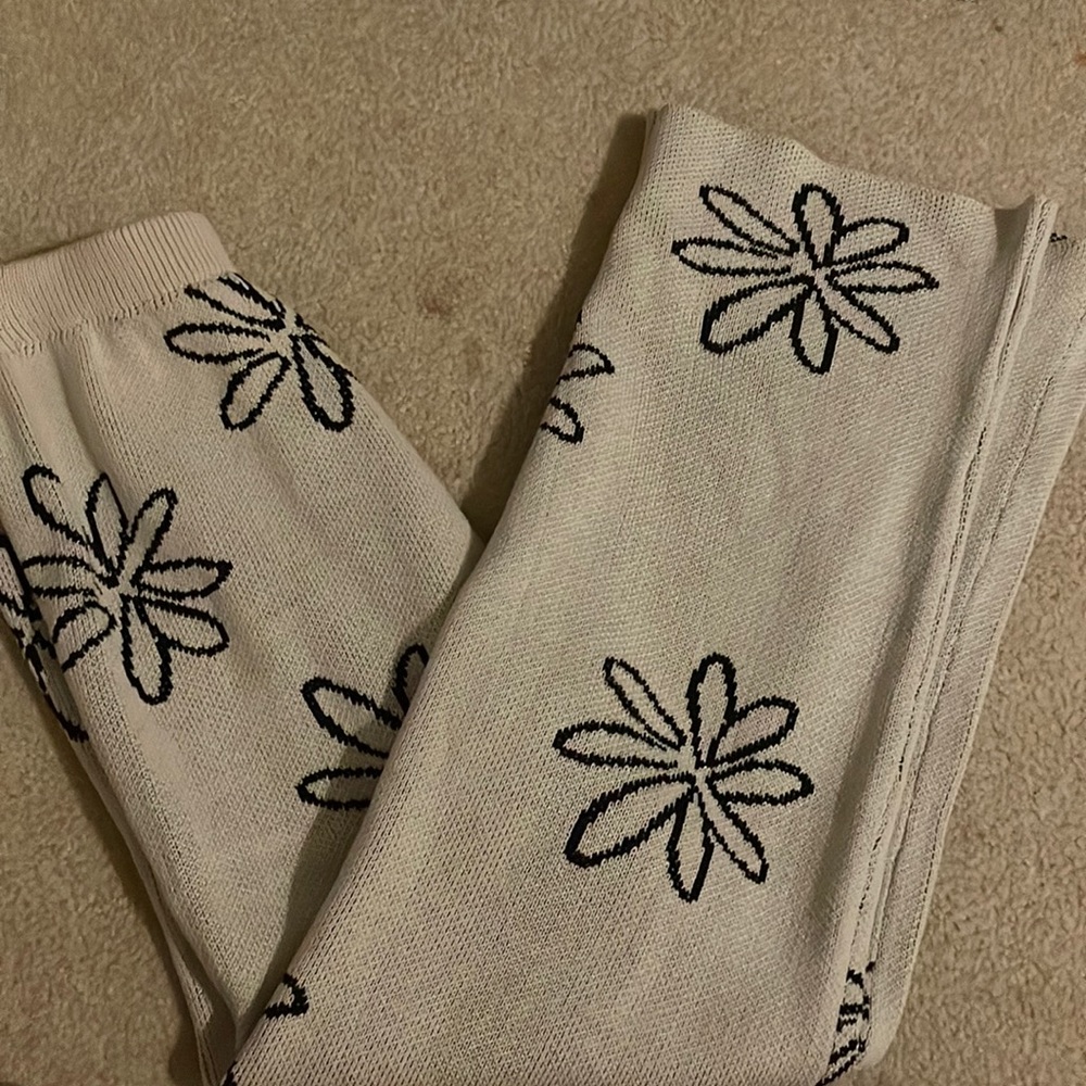 flare flower pants